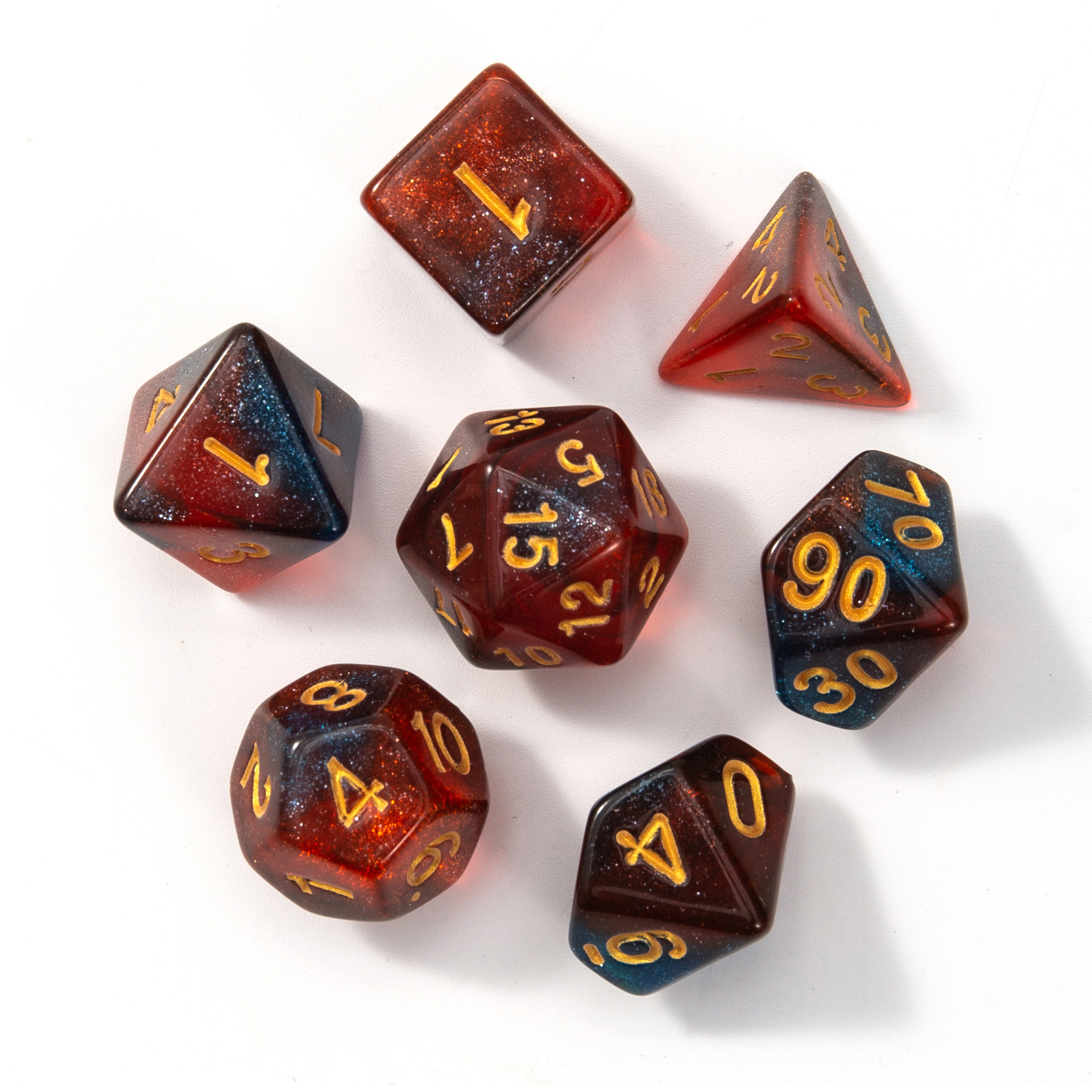Starry sky acrylic dice
