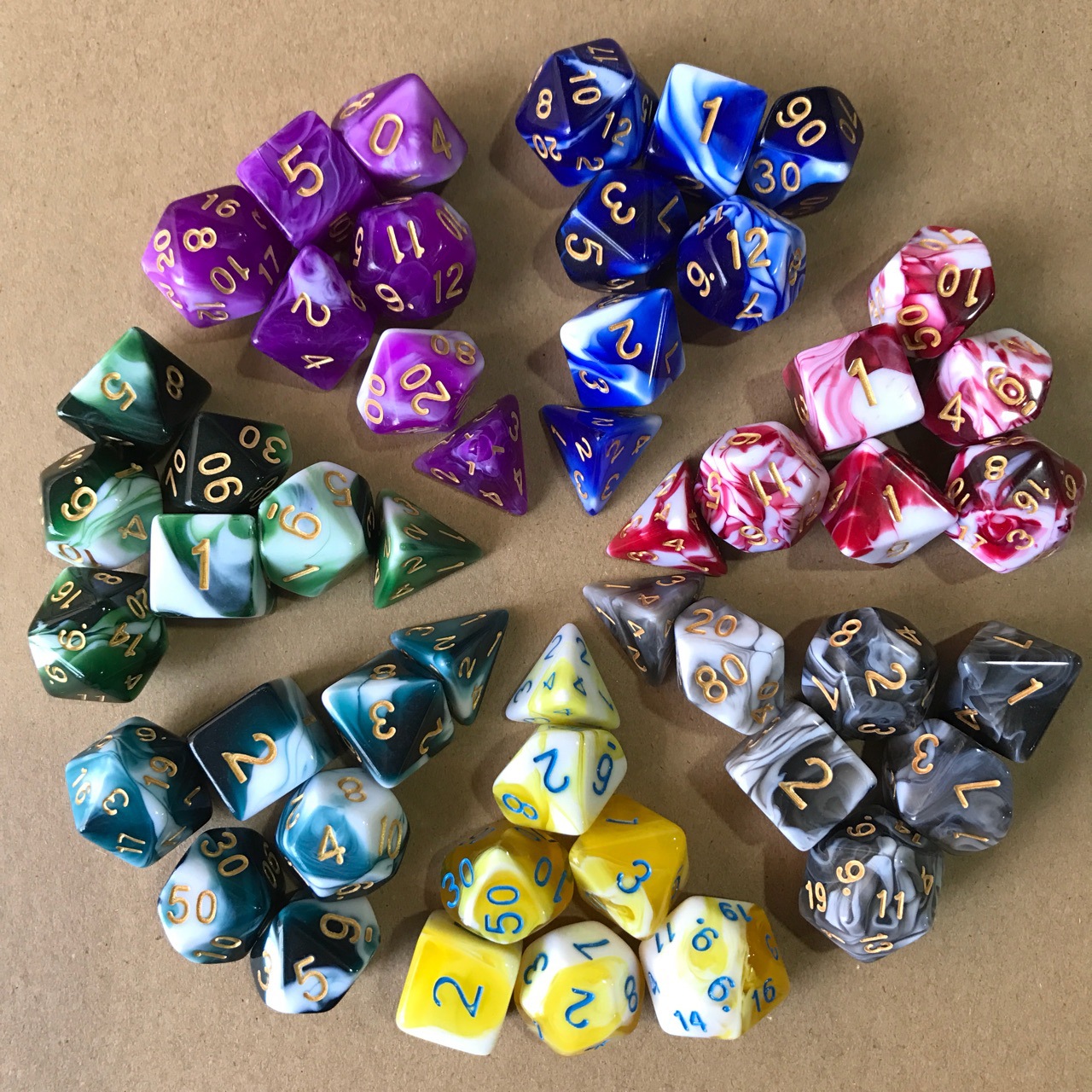 Two color dice
