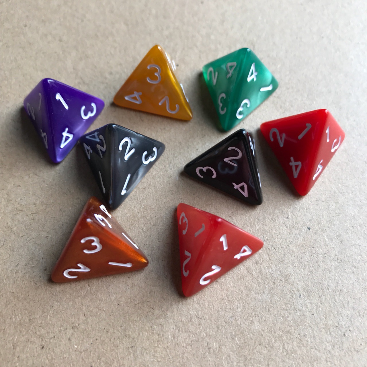 Bulk D4/D8/D10/D12 dice wholesale