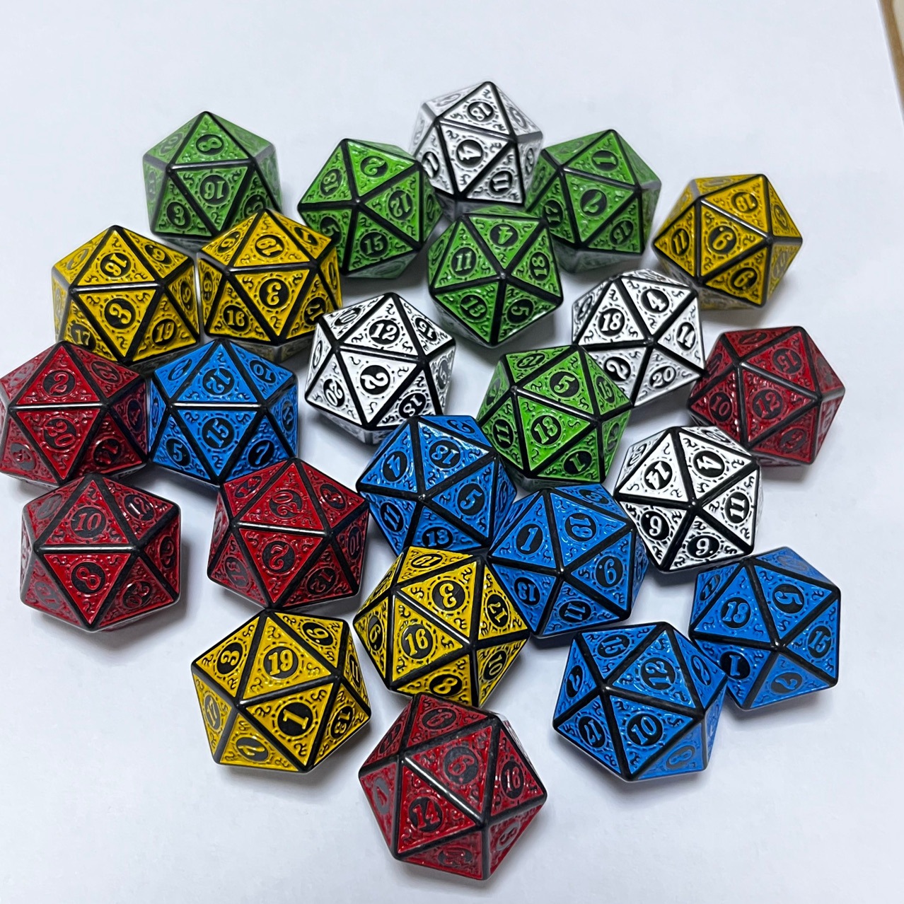 Bulk D4/D8/D10/D12 dice wholesale