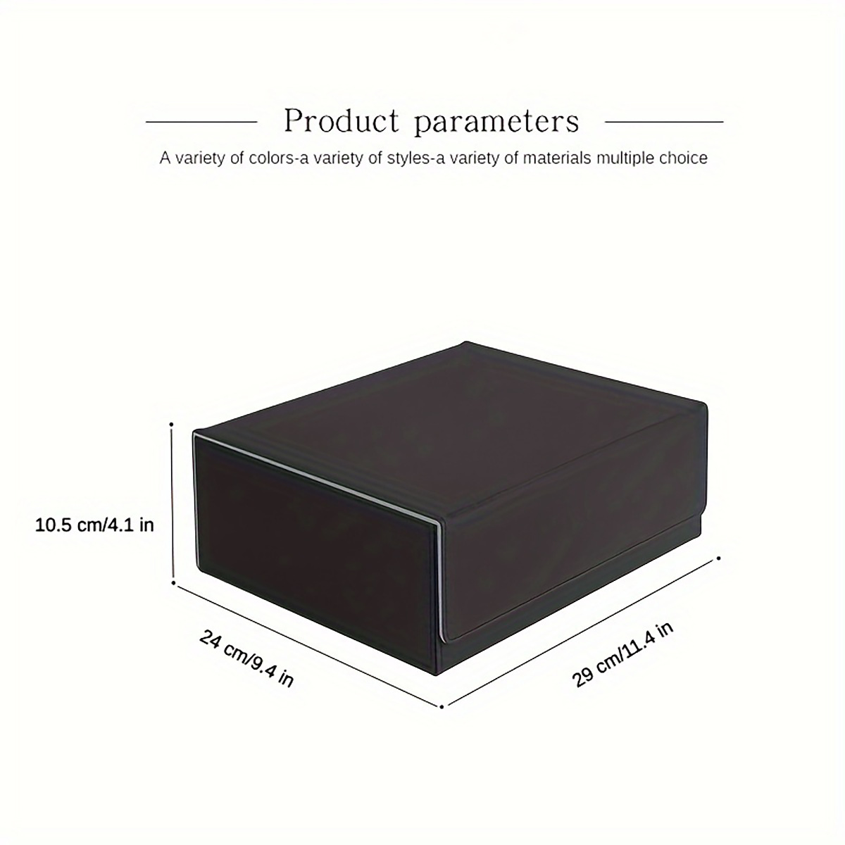 MIO PU Leather Trading Card Deck Box Brick Box Game Card Storage Box
