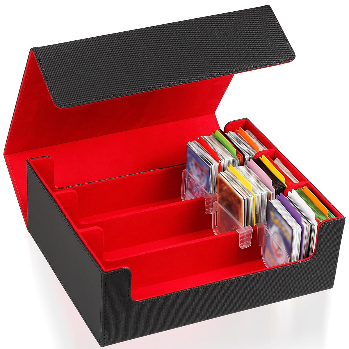 MIO PU Leather Trading Card Deck Box Brick Box Game Card Storage Box