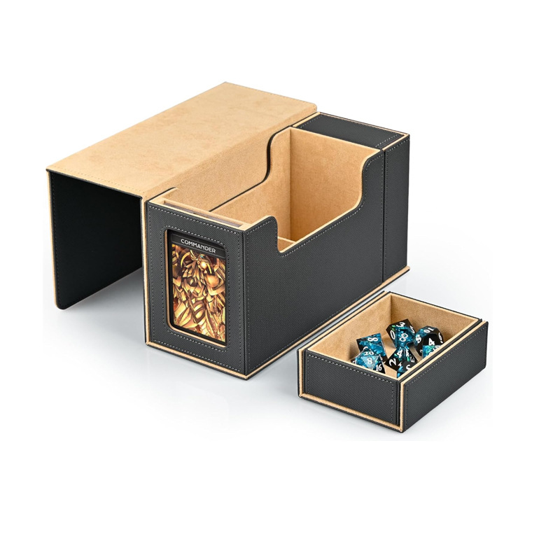 Custom Business Card Collection Box Trading Cards Leather Playing Card Box