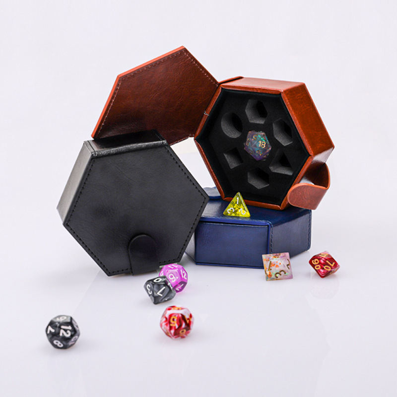 Hexagonal dice box