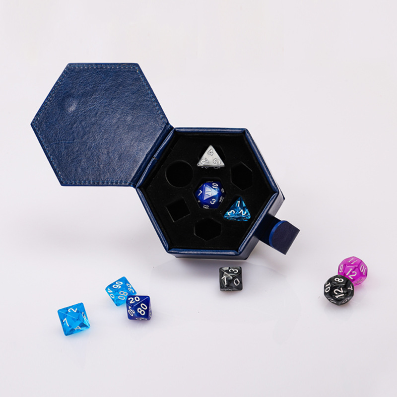 Hexagonal dice box