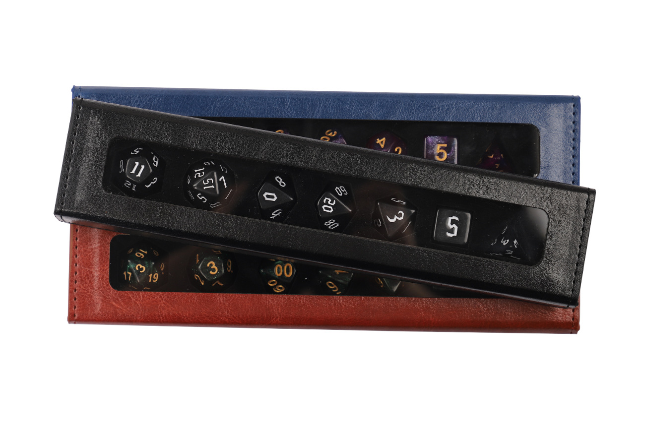 Rectangular Leather Dice Box