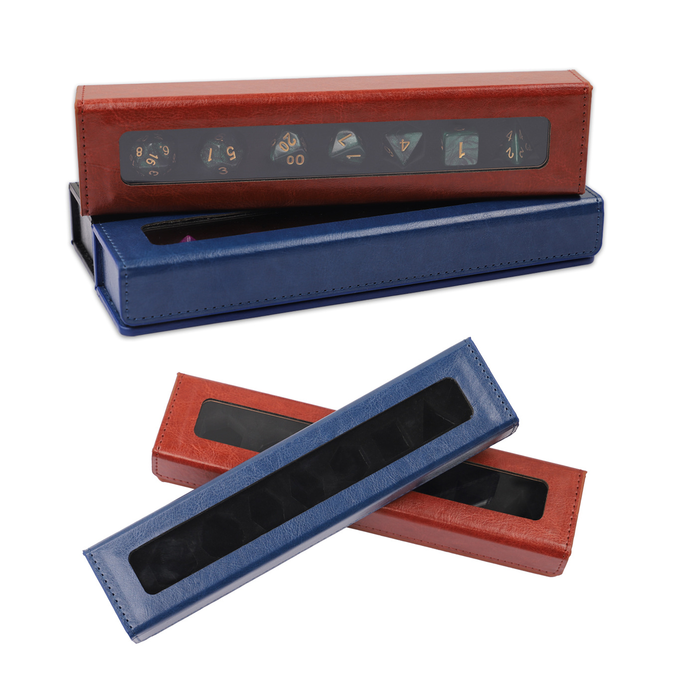 Rectangular Leather Dice Box