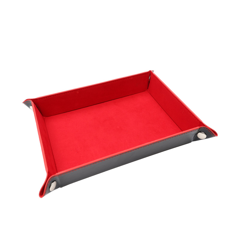 Four-corner folding game dice tray