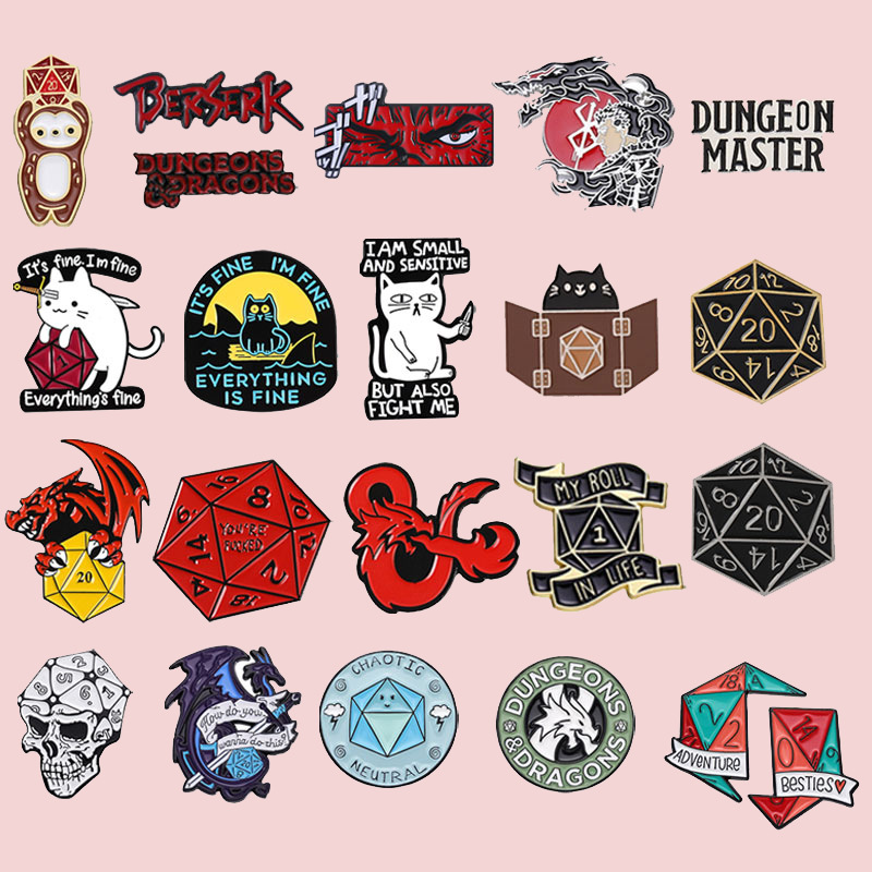 Dungeons and Dragons Brooch