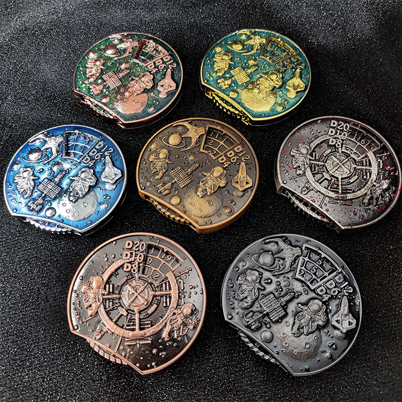 Space Dream Round Metal Dice