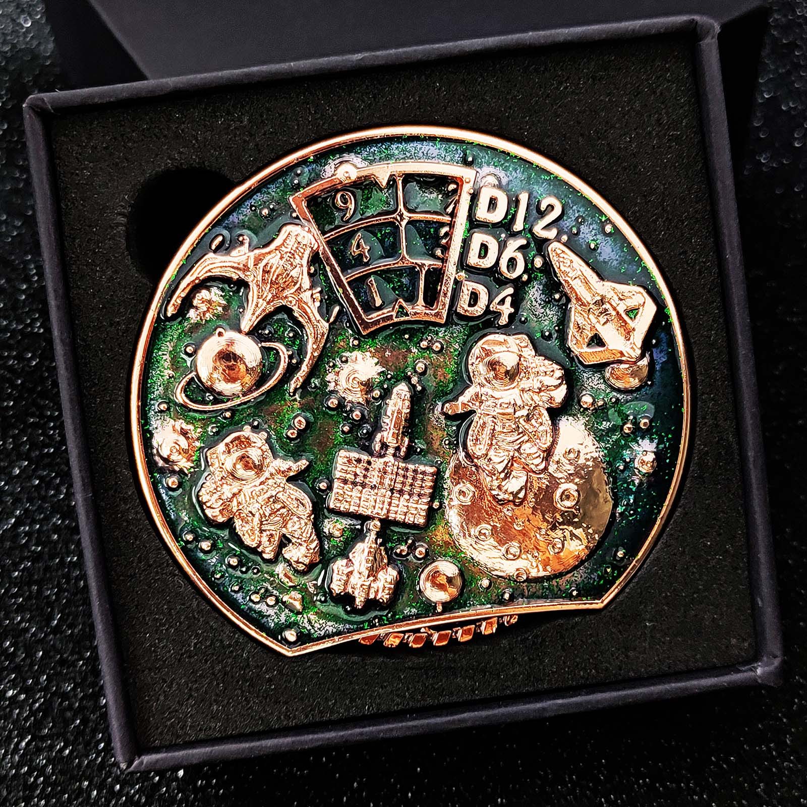 Space Dream Round Metal Dice