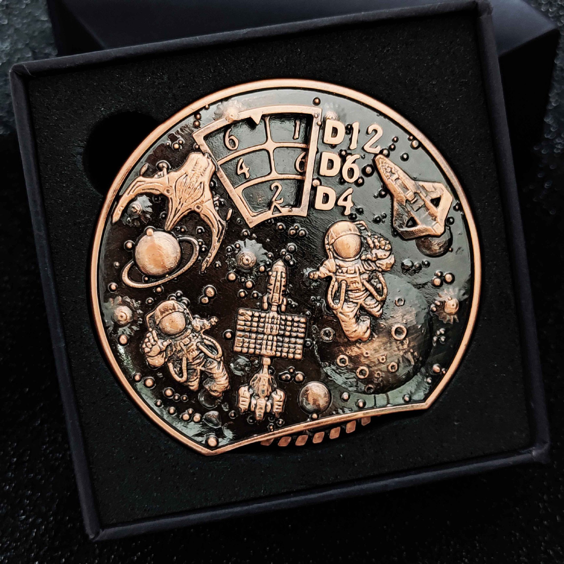 Space Dream Round Metal Dice