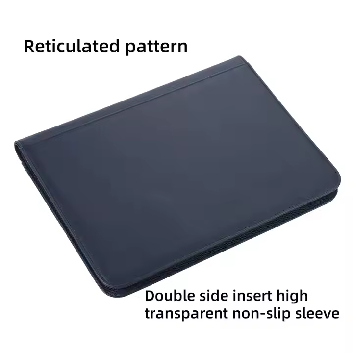 Custom 9 pockets 360+ binder pu material card binder