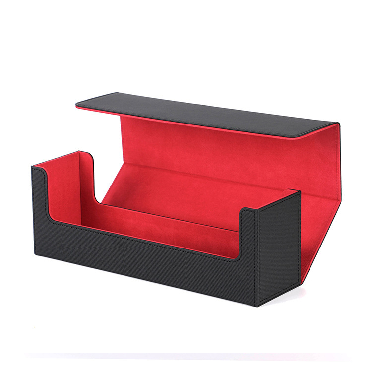 Leather Magnetic Buckle Storage Box That Can Accommodate 600 Cards