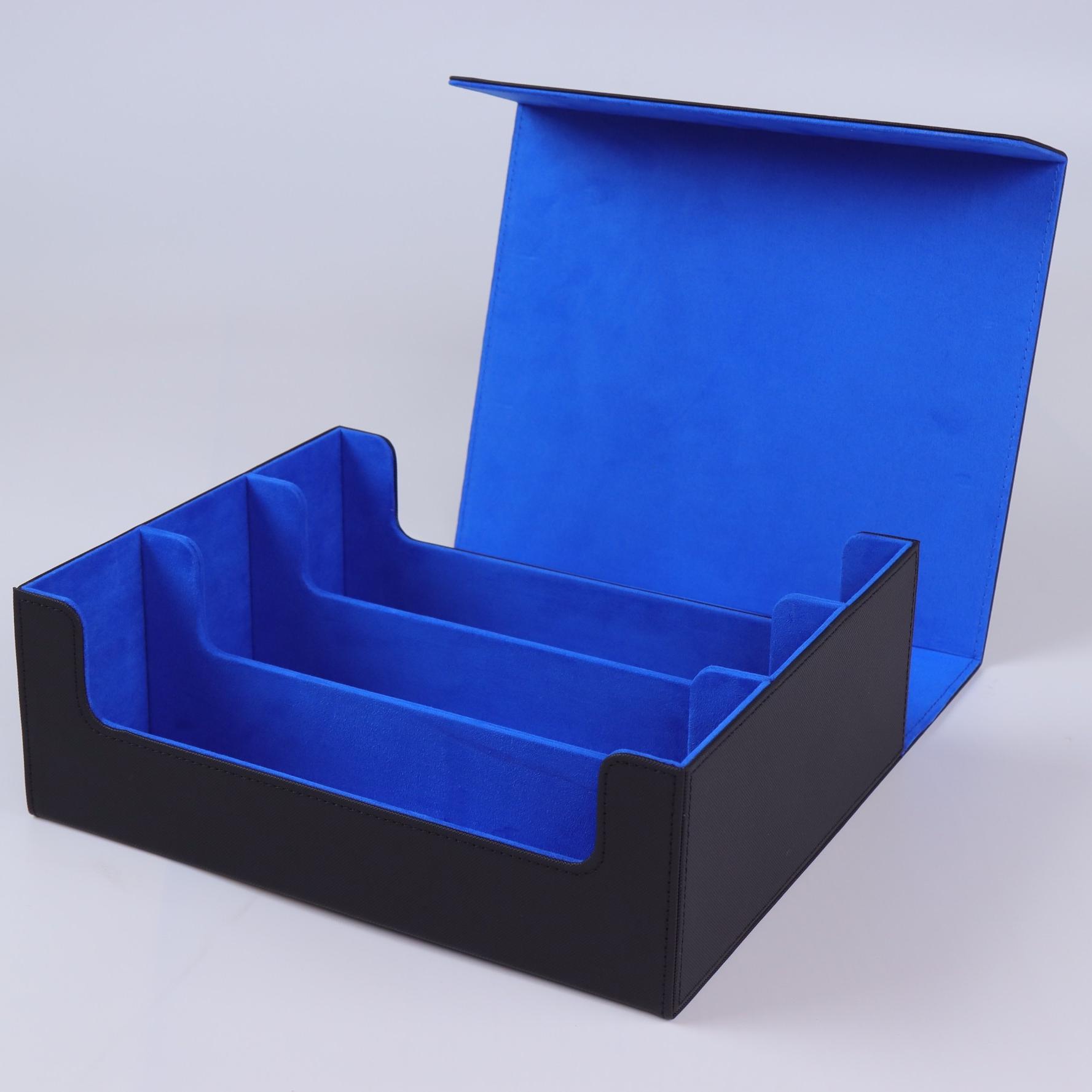 PU custom card box 1800+ capacity 3 rows Yu-Gi-Oh waterproof magic game card box