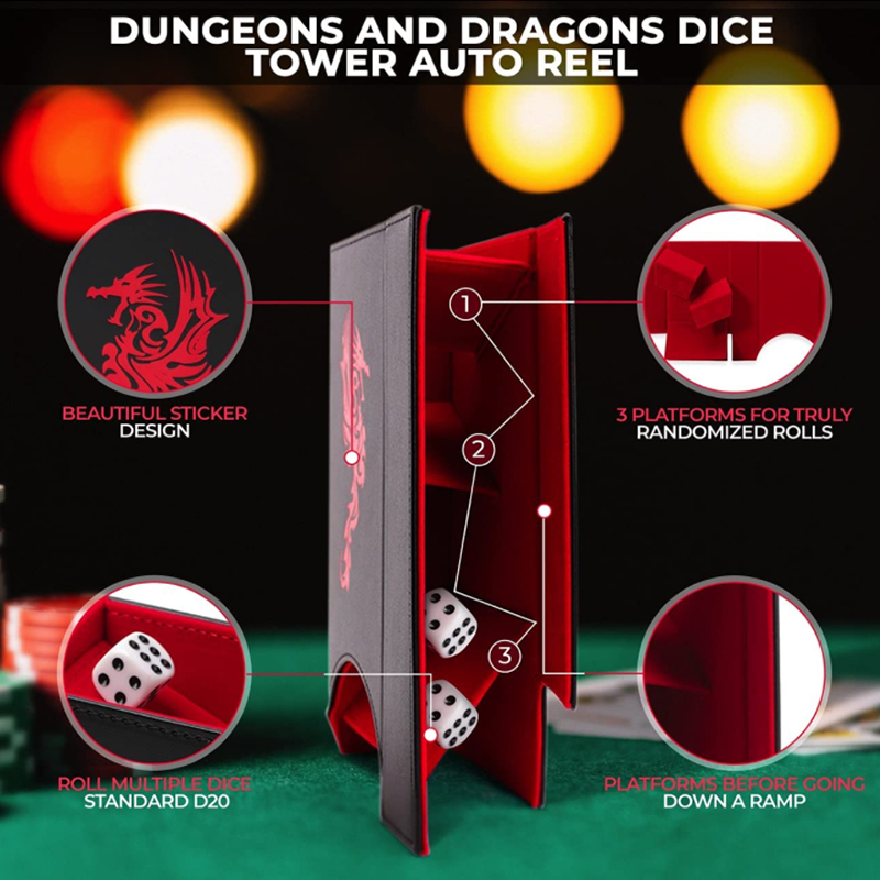 Folding Dice Tower and Tray