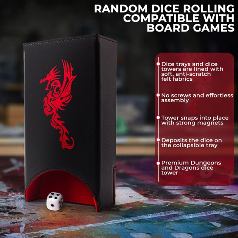 Folding Dice Tower and Tray