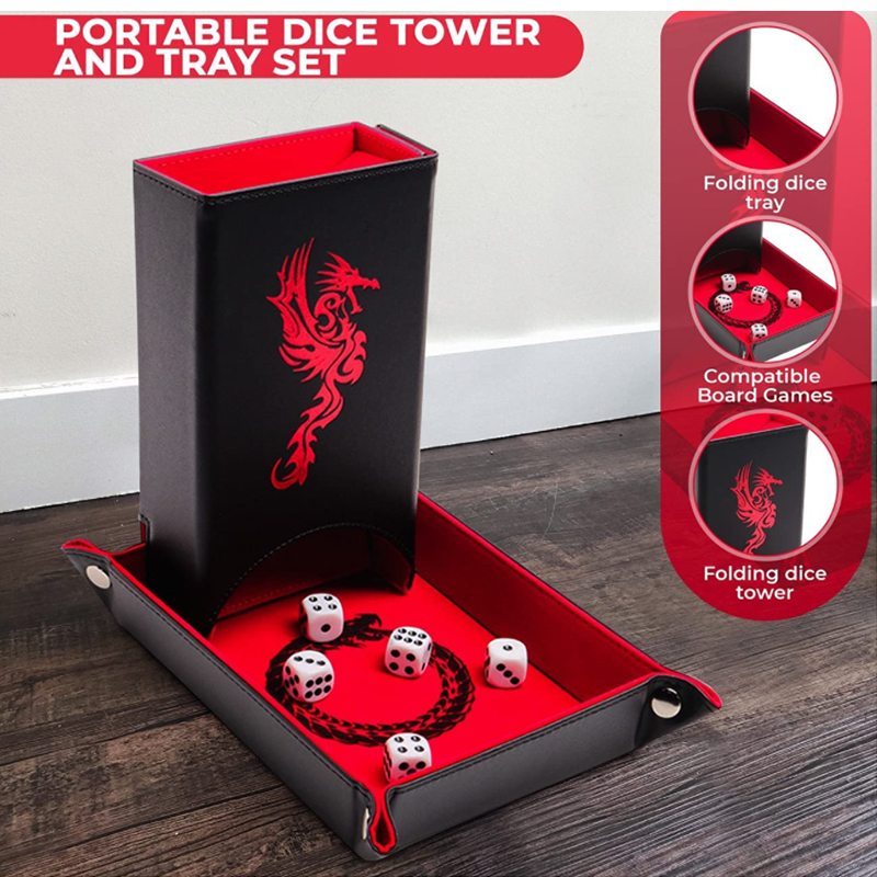 Folding Dice Tower and Tray