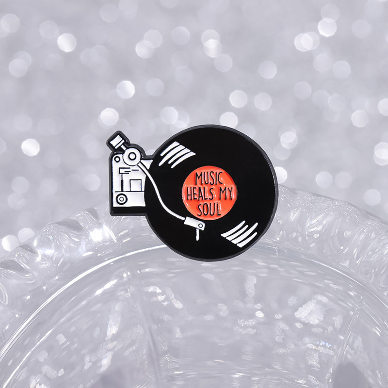 Retro Music Themed Enamel Pins