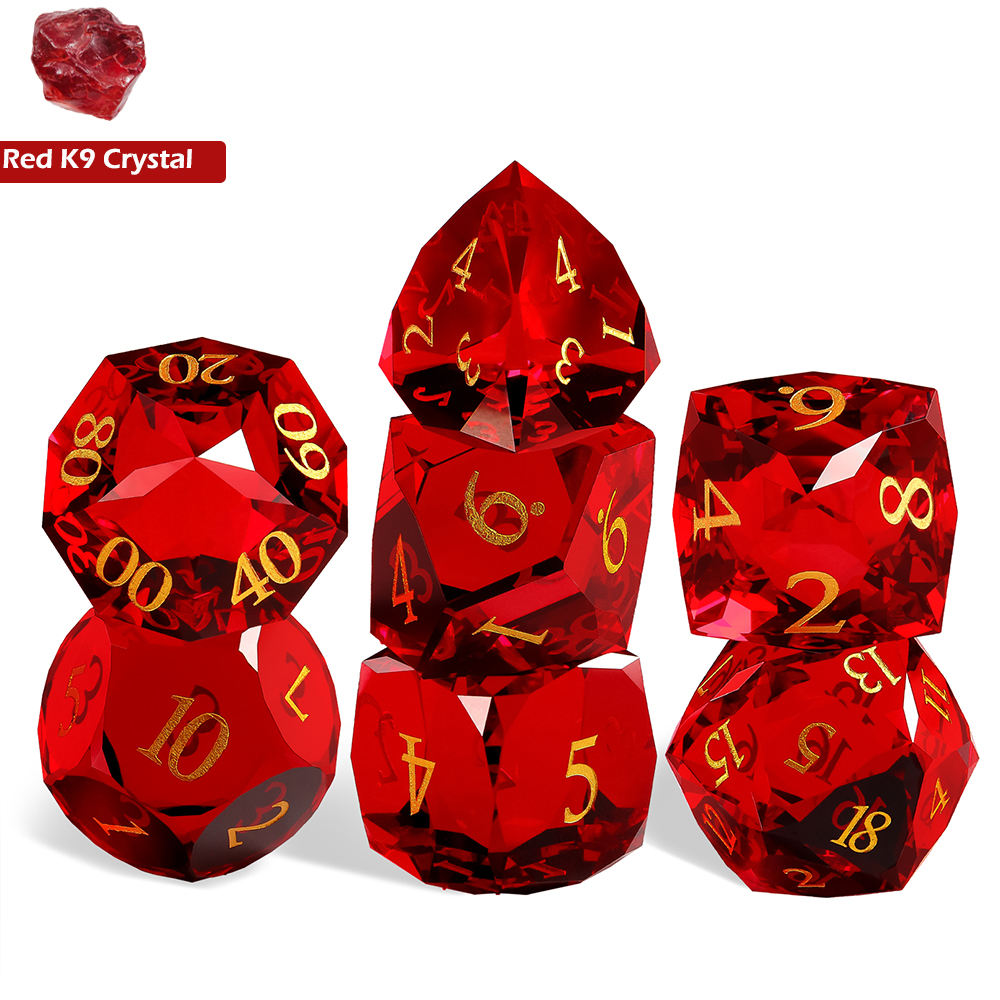 New Multifaceted Blood Stone Dice Set