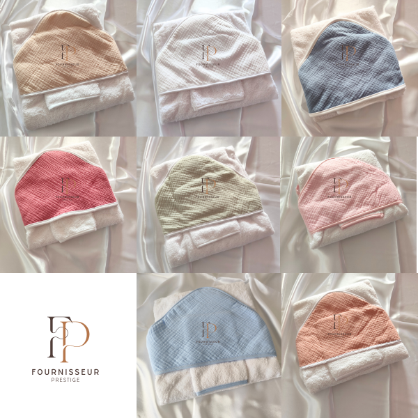 Cape de bain gaze de coton