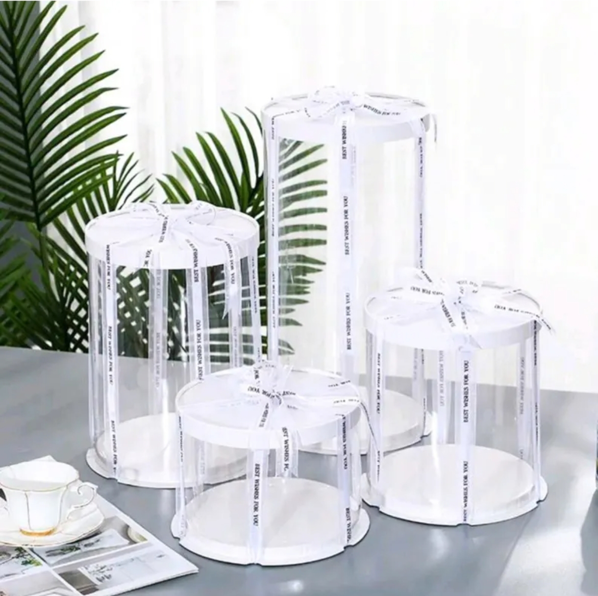 Boite transparente ronde