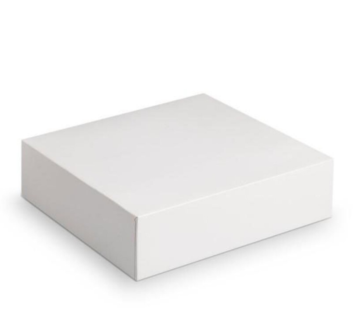 Boite patissière carré blanche