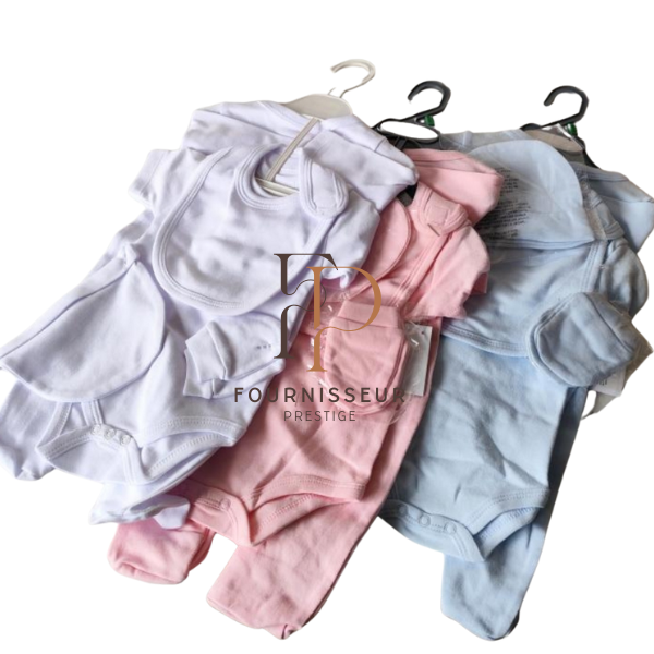 Ensemble bébé 5 pièces 100% coton