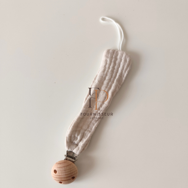 Attache tétine gaze de coton