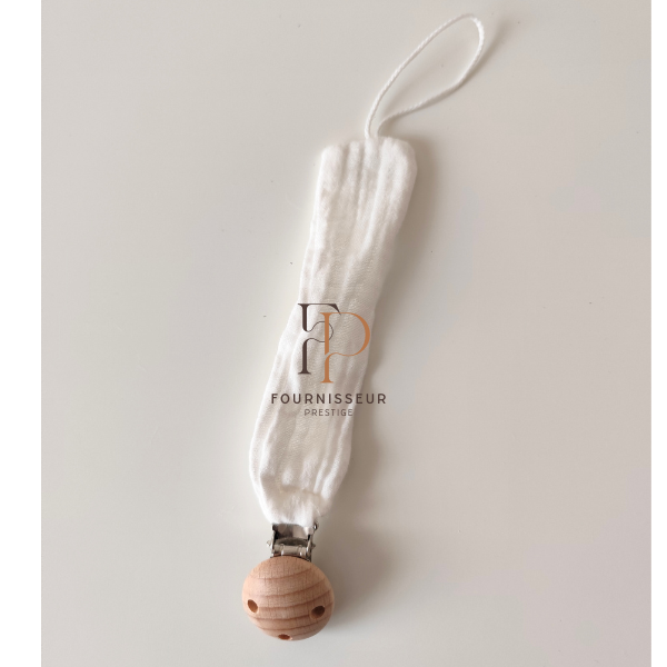 Attache tétine gaze de coton