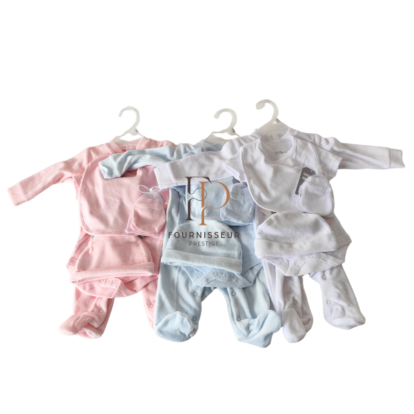 Ensemble 5 pièces grenouillère velours