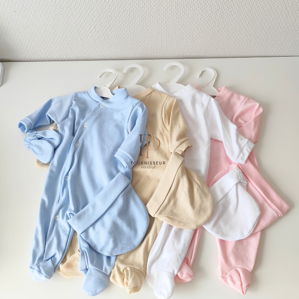 Ensemble bébé 3 pièces 100% coton