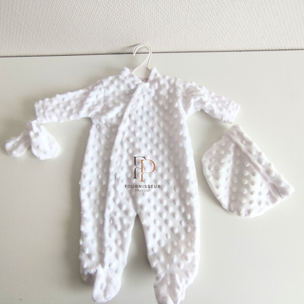 Ensemble bébé 3 pièces minky