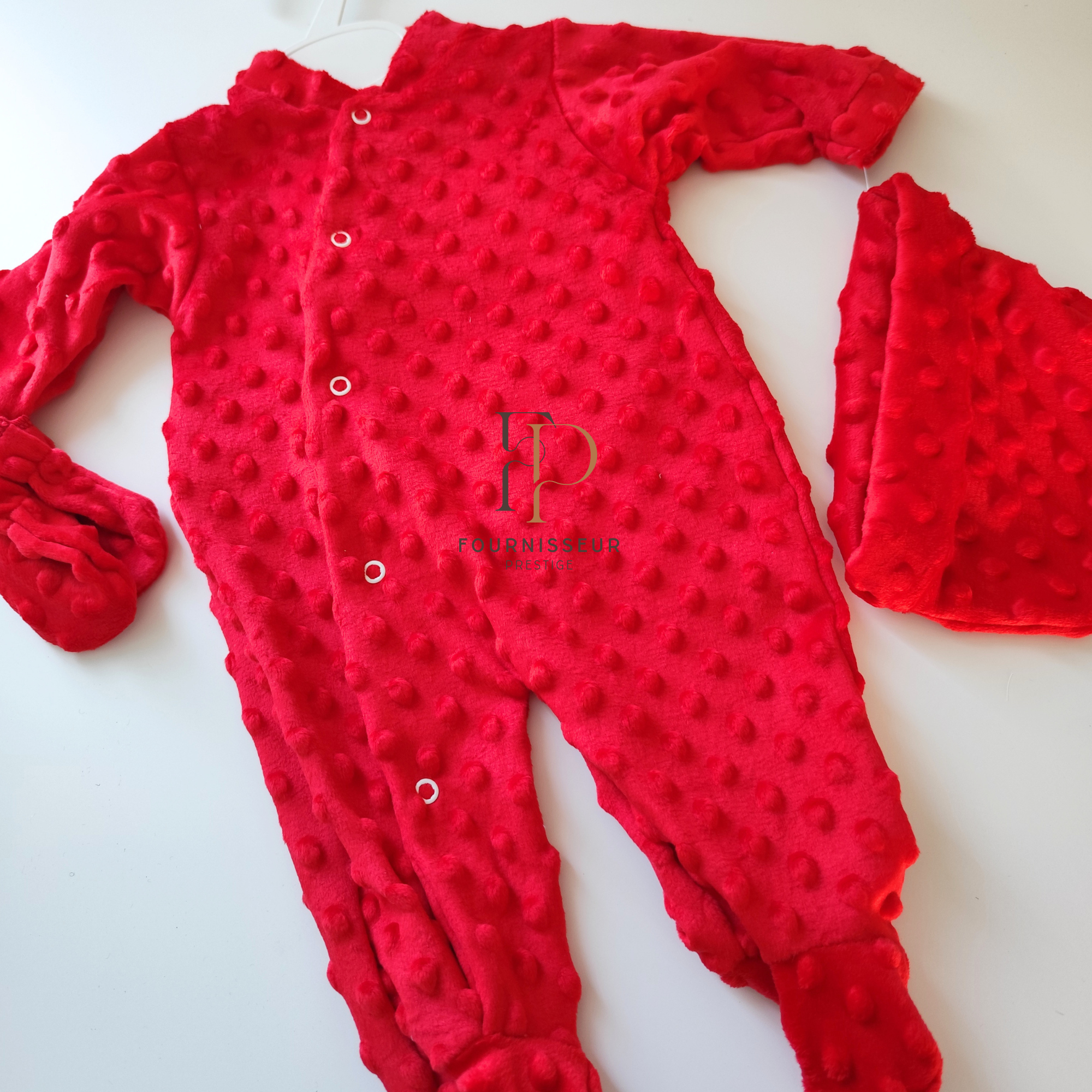 Ensemble bébé 3 pièces minky