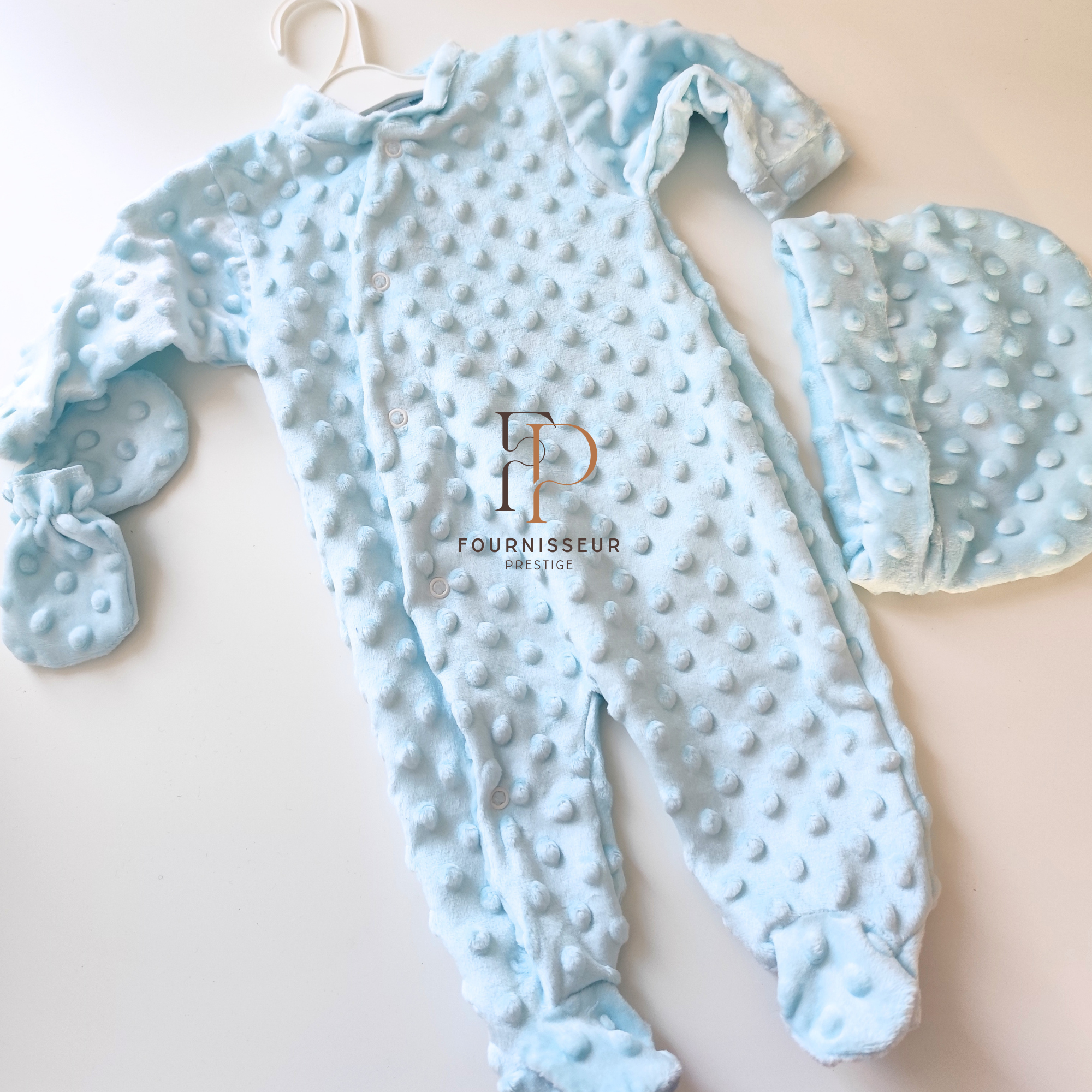 Ensemble bébé 3 pièces minky