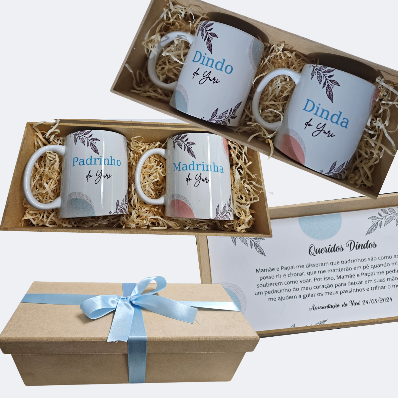 kit Canecas para Padrinhos