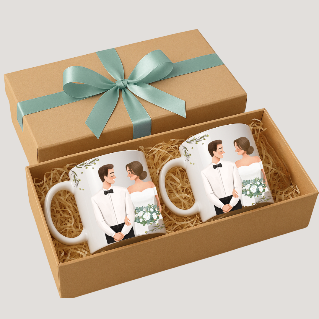 Kit de Canecas Personalizadas Casamento