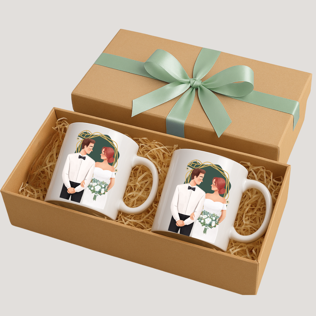 Kit de Canecas Personalizadas Casamento