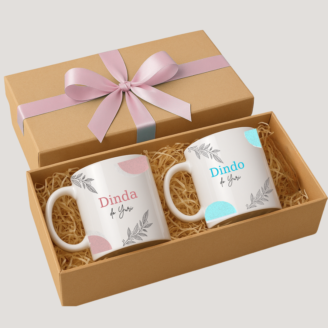 kit Canecas para Padrinhos