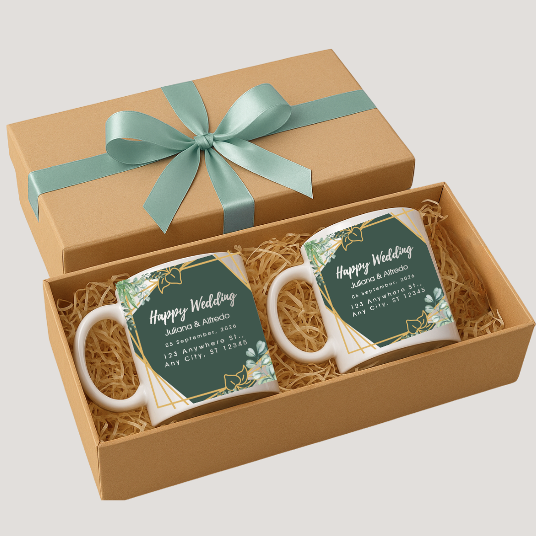 Kit de Canecas Personalizadas Casamento