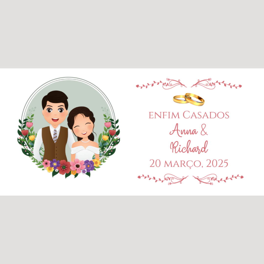 Kit de Canecas Personalizadas Casamento