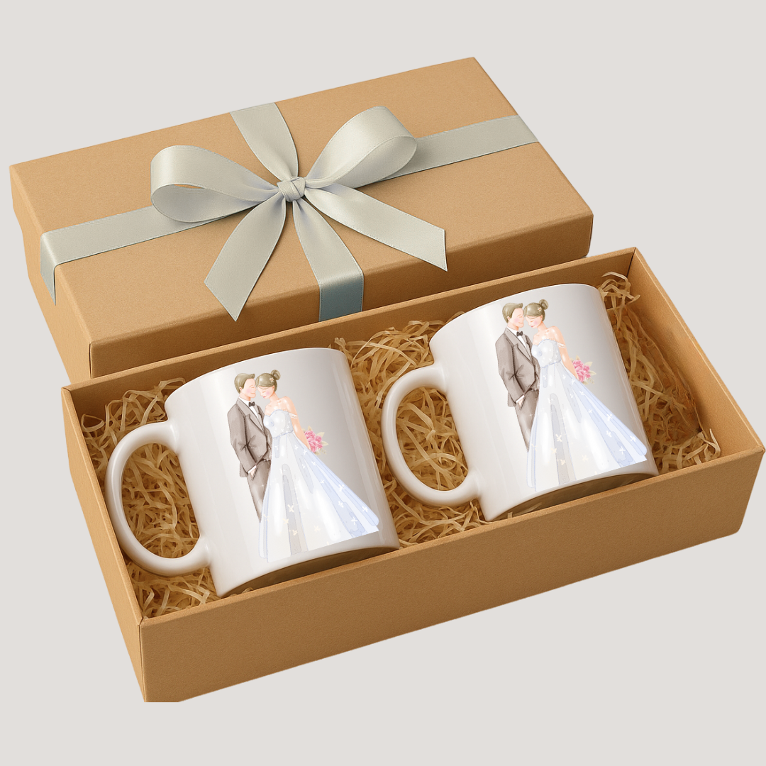 Kit de Canecas Personalizadas Casamento