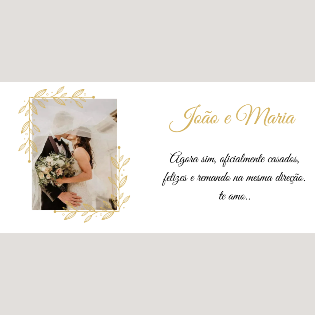 Kit de Canecas Personalizadas Casamento