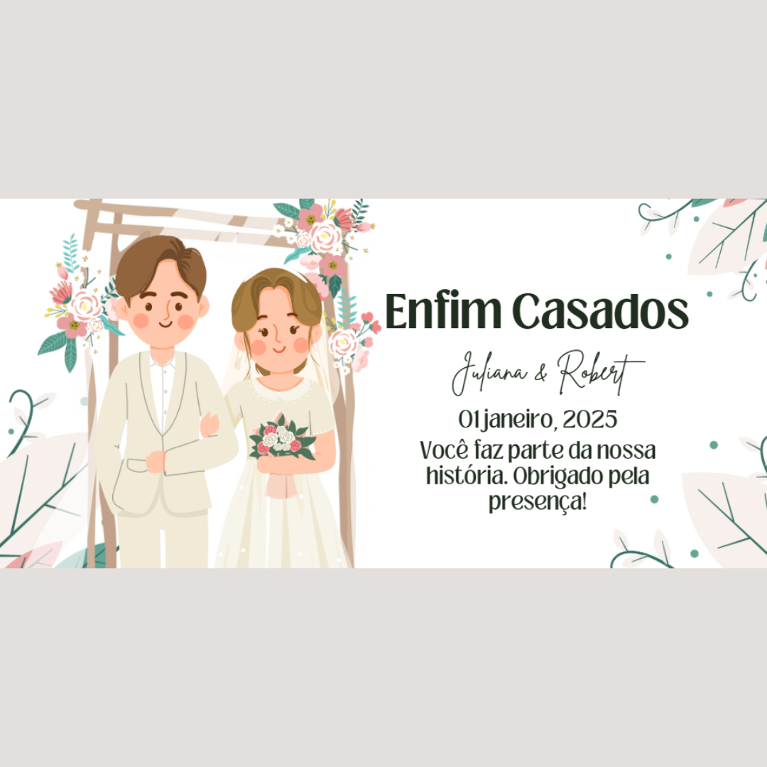 Kit de Canecas Personalizadas Casamento