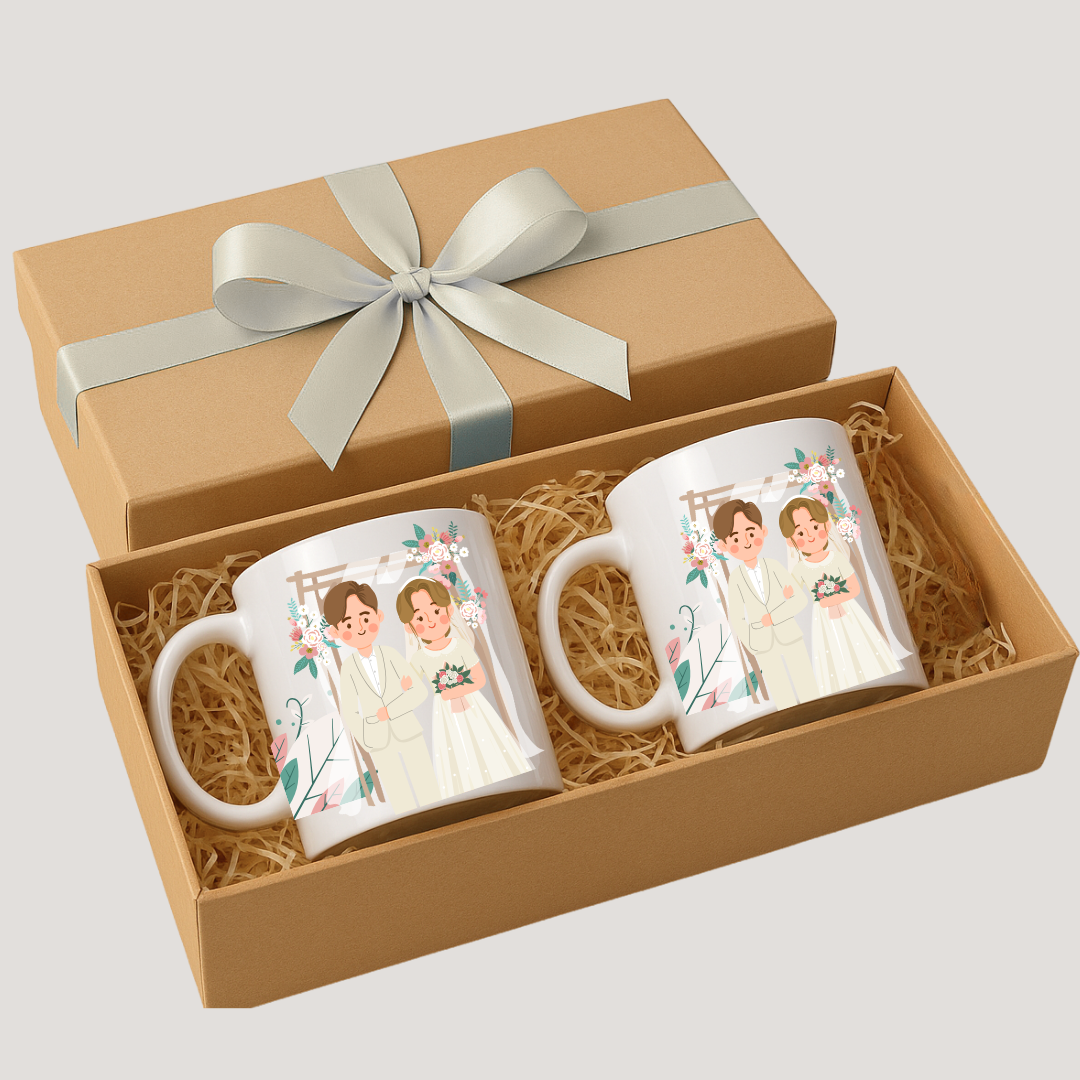 Kit de Canecas Personalizadas Casamento