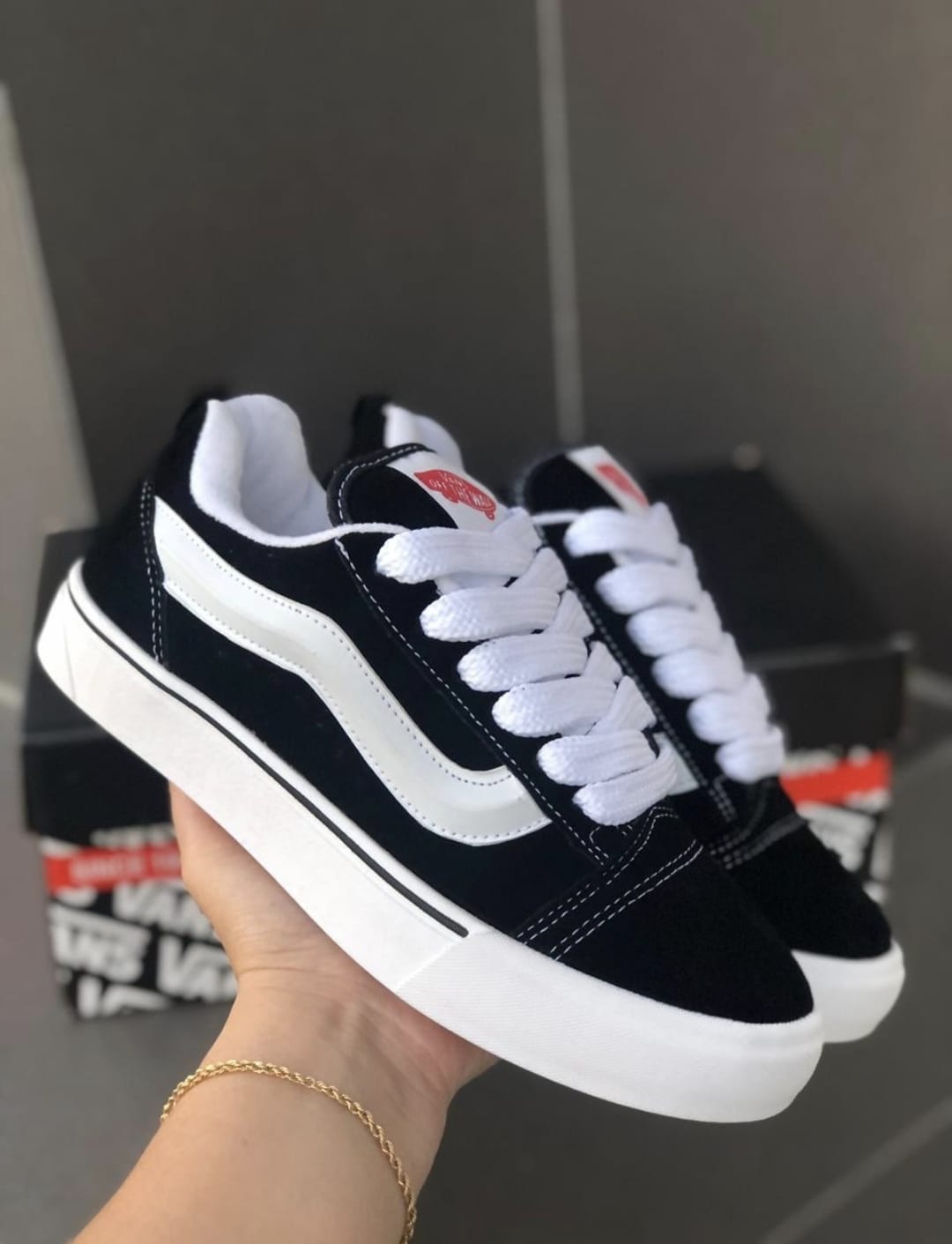 Tênis Knu preto/branco