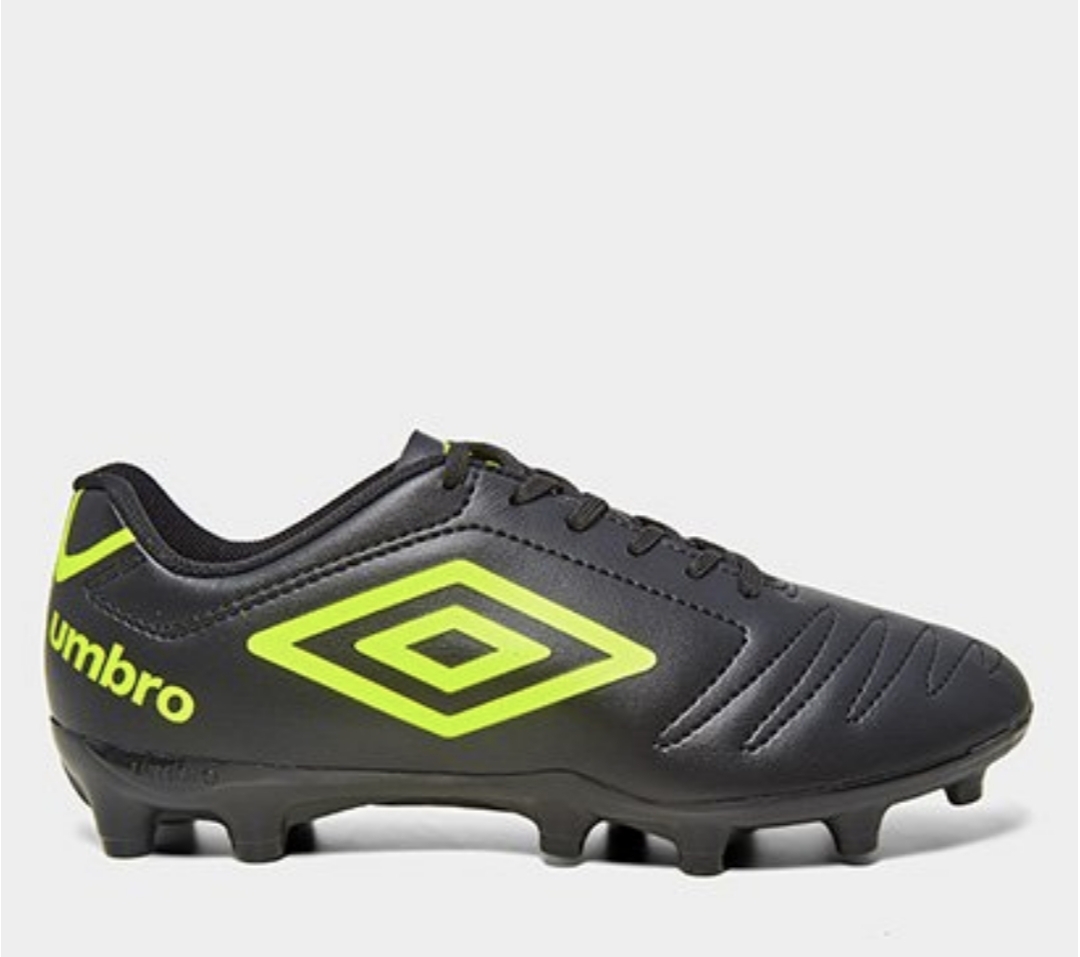 Chuteira Umbro Campo Preta/Verde