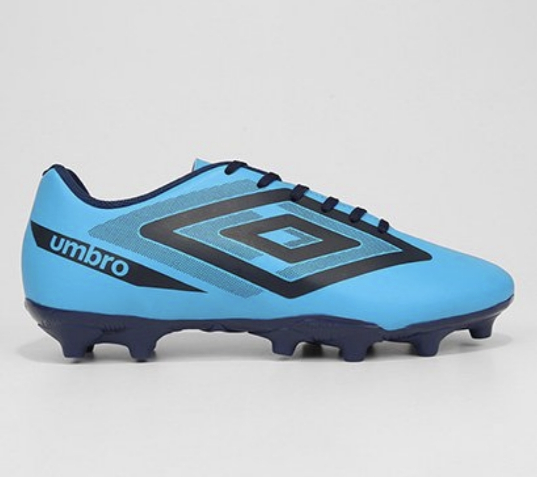 Chuteira Umbro Campo Azul/Preta