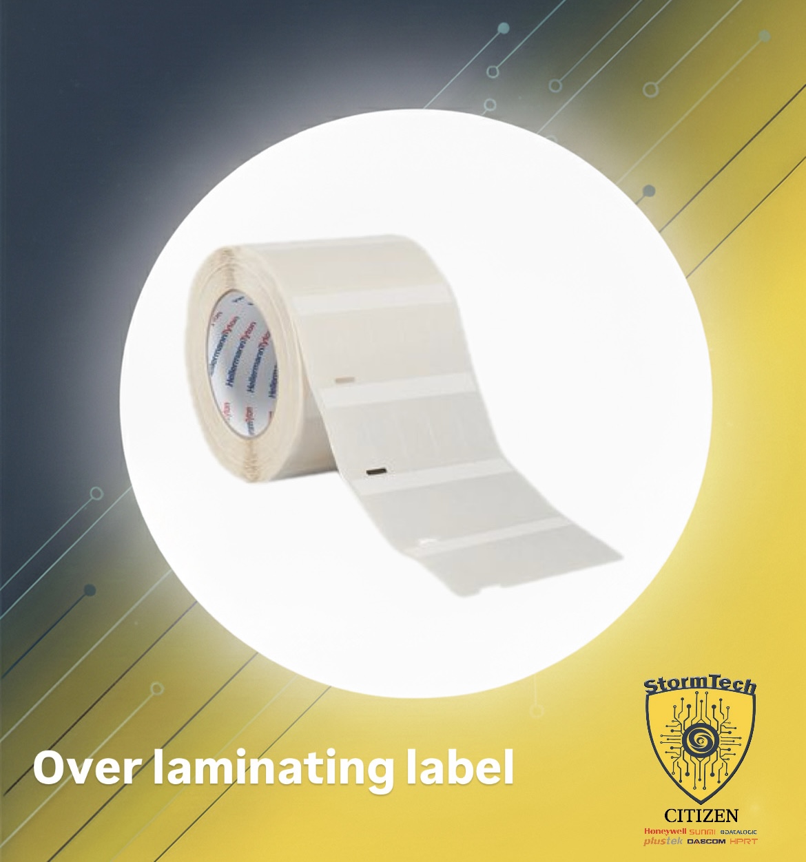 Over laminating label