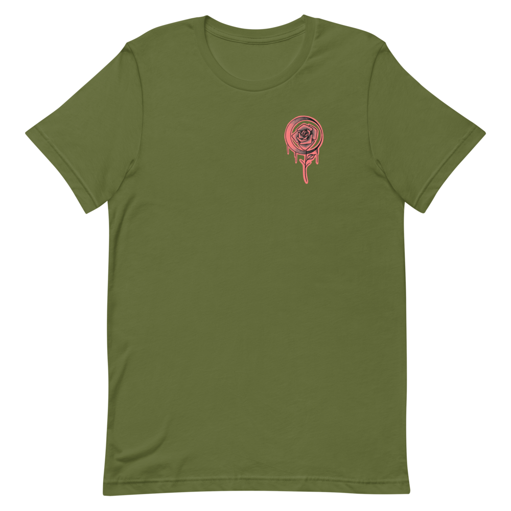 CORAL MOON ROSE UNISEX T-SHIRT